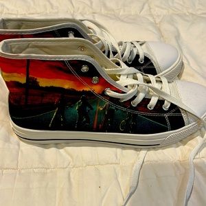 Converse style shoes with Stranger Things theme  size 10 US women’s men’s 7.5